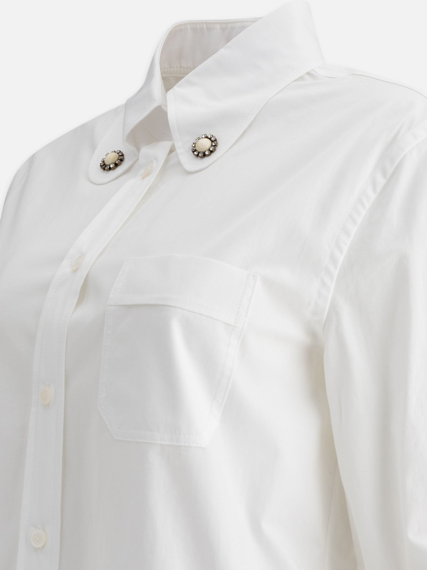 Casual shirts Solid colour  White - Valentino Women | PDP | VIETTI Online Store | Zoom-Modal_4

