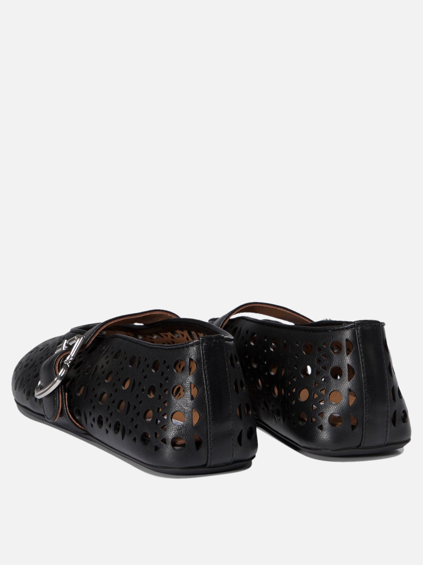 Mary Jane ballet flats 100% lamb leather - 100% rubber  Black - Alaïa Women | PDP | VIETTI Online Store | thumbnail_4