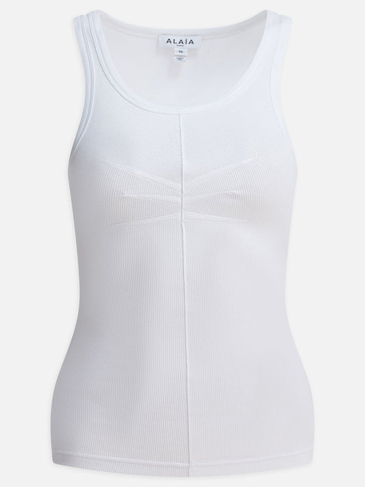 Tank tops Solid colour  White - Alaïa Women | PLP | VIETTI Online Store 
