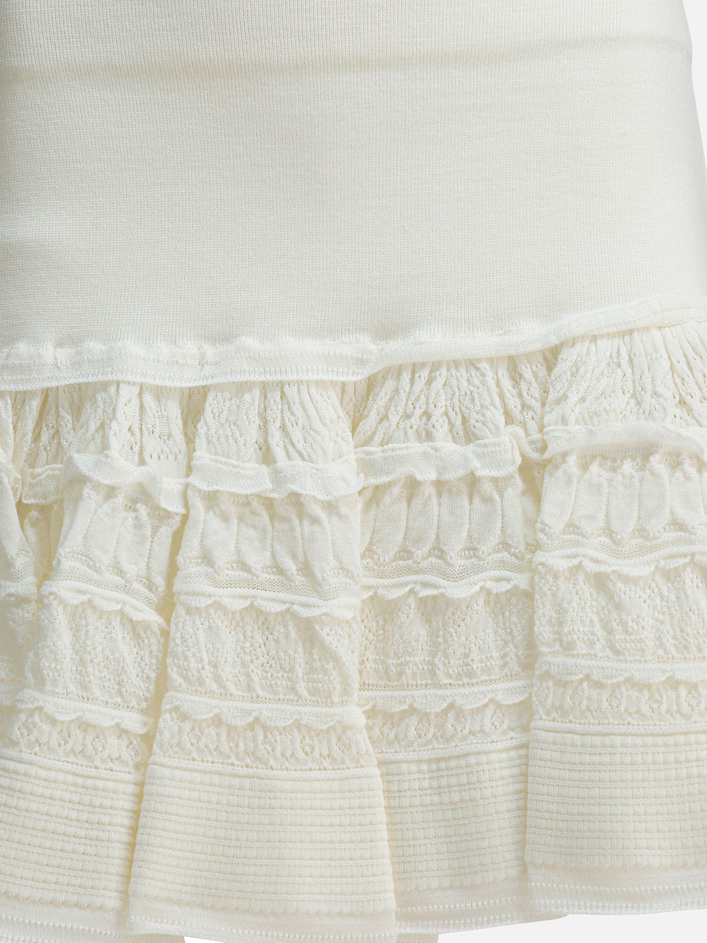 Miniskirts Solid colour  White - Alaïa Women | PDP | VIETTI Online Store | thumbnail_3