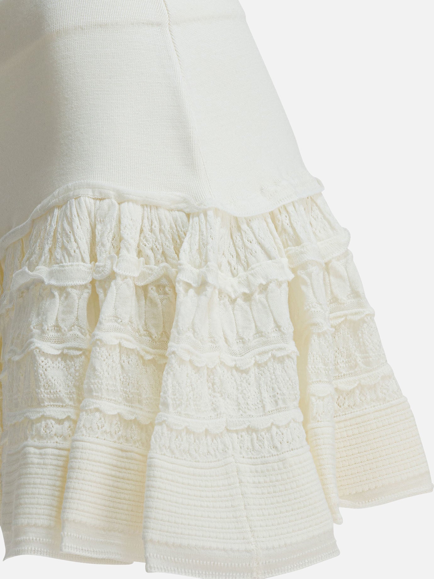Miniskirts Solid colour  White - Alaïa Women | PDP | VIETTI Online Store | thumbnail_4