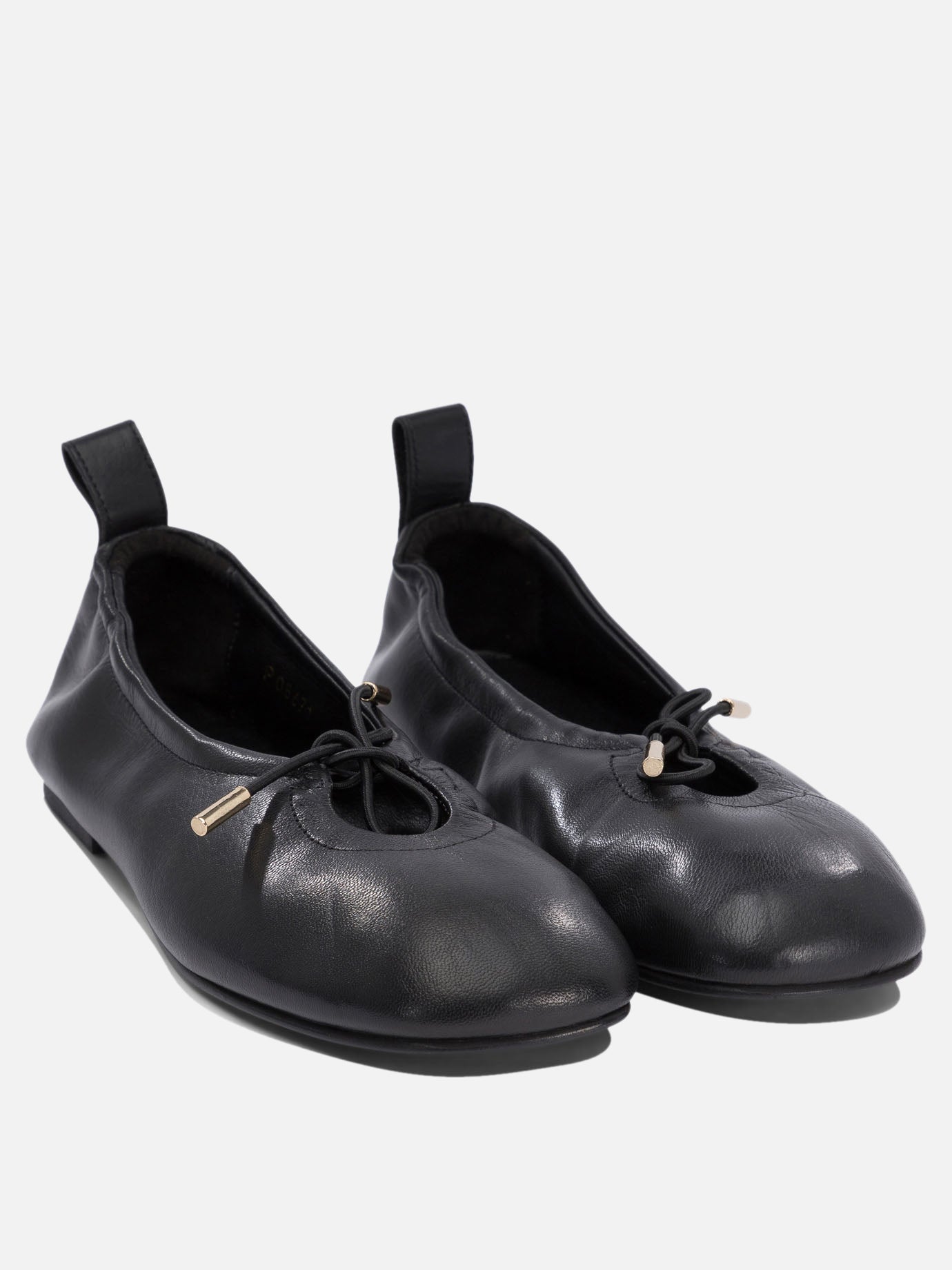 Classic ballet flats 100% leather  Black - Alohas Women | PDP | VIETTI Online Store | thumbnail_2