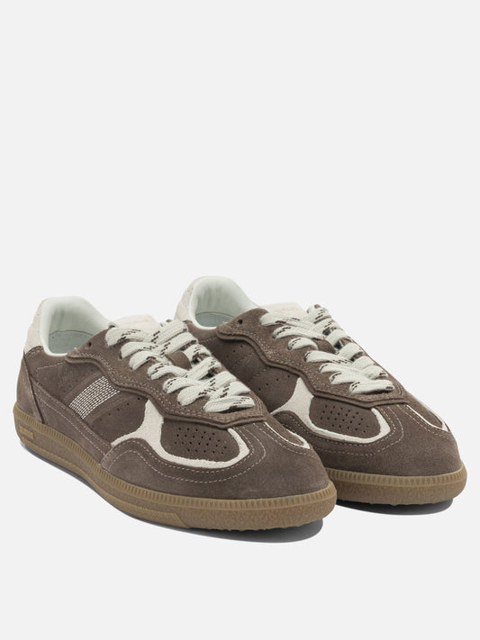 Low top sneakers 100% cow suede - 100% rubber  Brown - Alohas Women | PDP | VIETTI Online Store | 2
