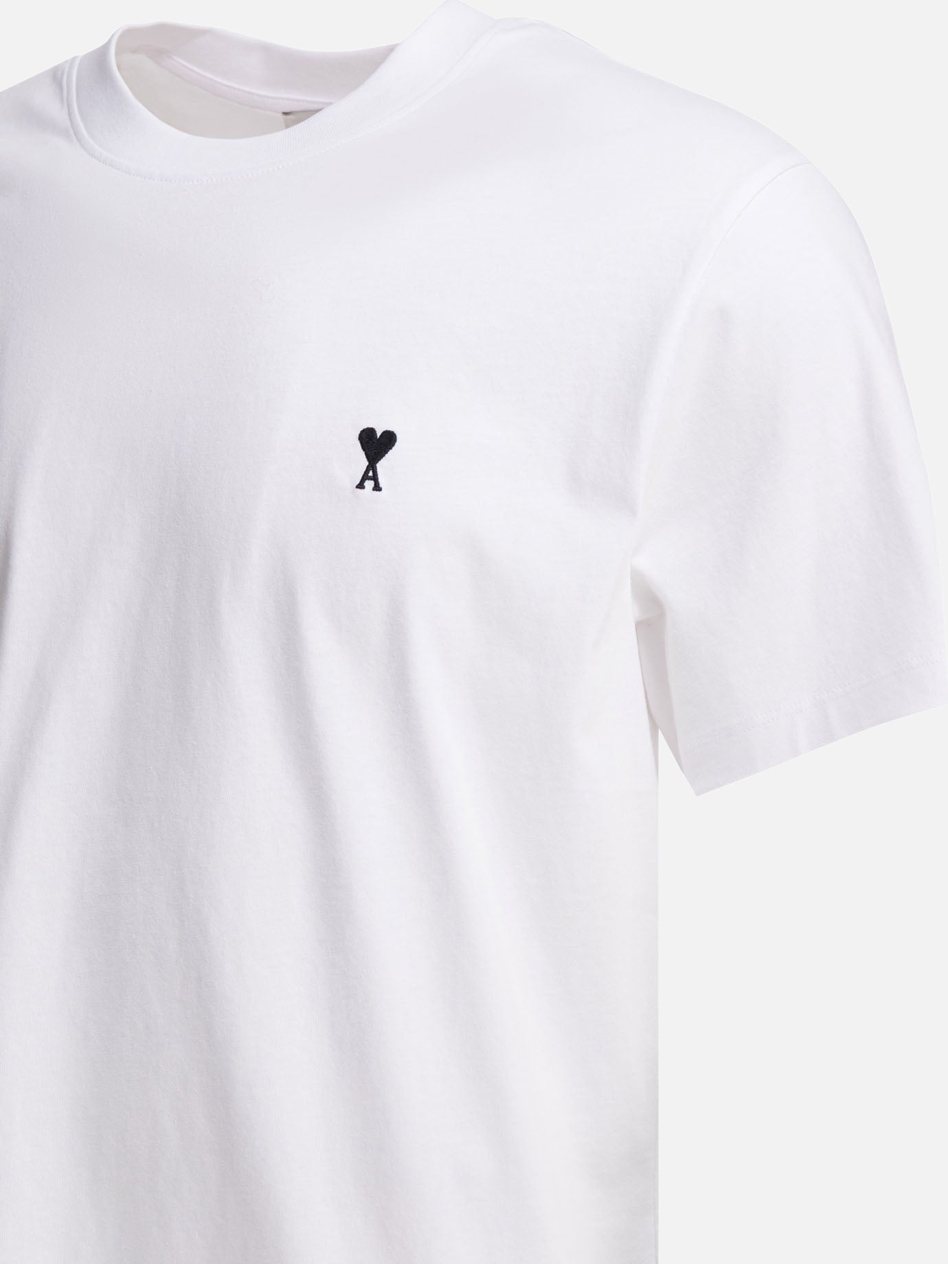Crewneck t-shirts Logo  White - Ami Paris Men | PDP | VIETTI Online Store | thumbnail_4