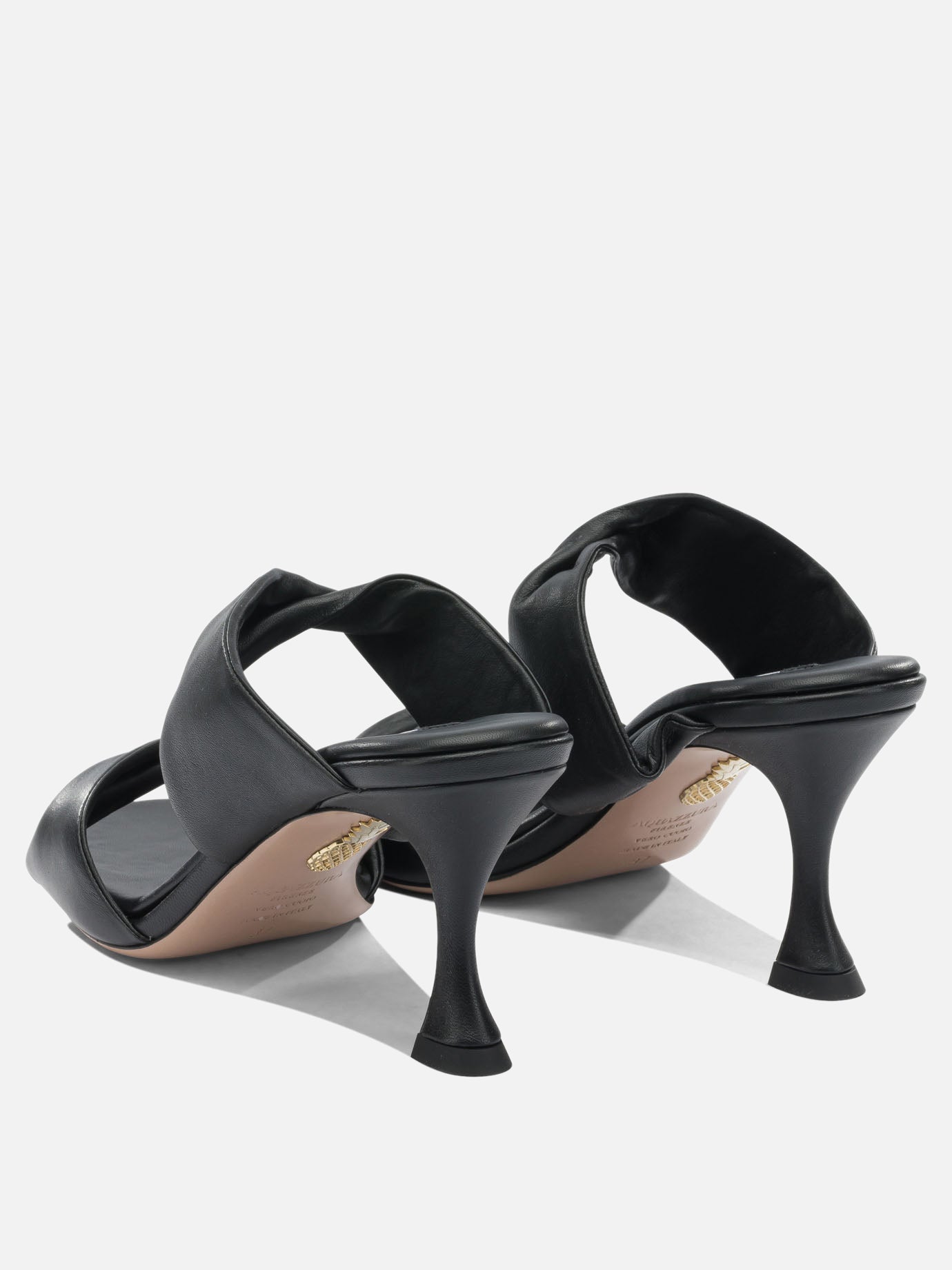 Heeled sandals 100% crossbred leather - 100% calf leather  Black - Aquazzura Women | PDP | VIETTI Online Store | Zoom-Modal_4
