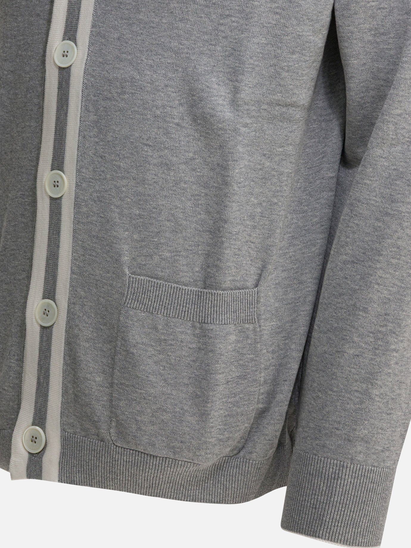 Cardigans Logo  Grey - Brunello Cucinelli Men | PDP | VIETTI Online Store | Zoom-Modal_4
