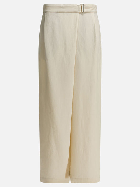 Tailored trousers Solid colour  White - Brunello Cucinelli Women | PDP | VIETTI Online Store 
