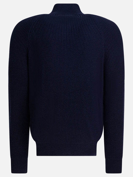 Zipped sweaters Solid colour  Blue - Brunello Cucinelli Men | PDP | VIETTI Online Store | 2
