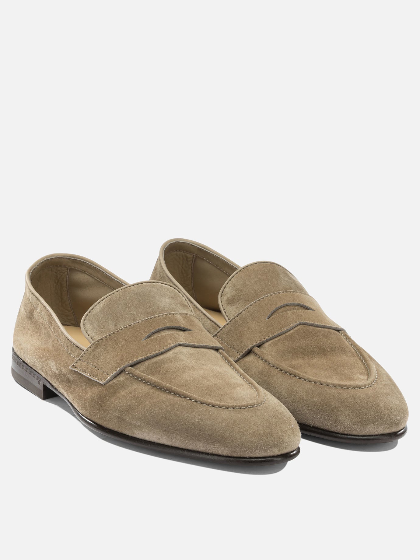 Loafers 100% suede - 100% leather  Beige - Brunello Cucinelli Men | PDP | VIETTI Online Store | Zoom-Modal_2
