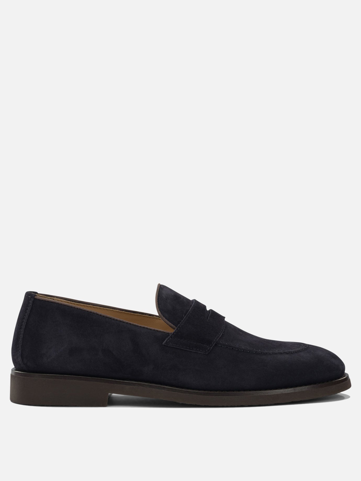 Loafers 100% suede - 100% rubber  Brown - Brunello Cucinelli Men | PDP | VIETTI Online Store | Zoom-Modal
