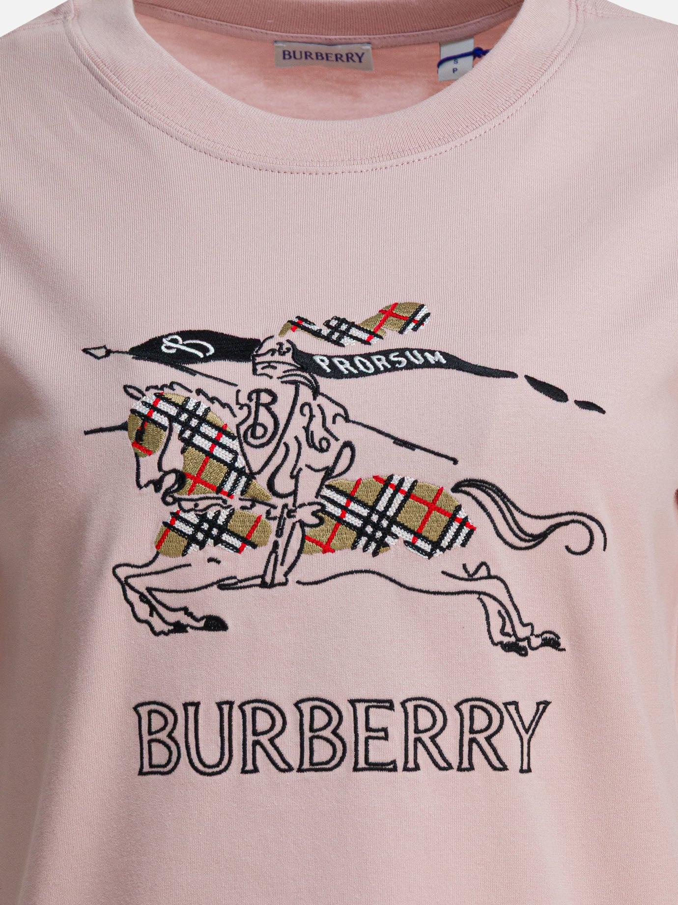 Crewneck t-shirts Logo  Pink - Burberry Women | PDP | VIETTI Online Store | Zoom-Modal_3
