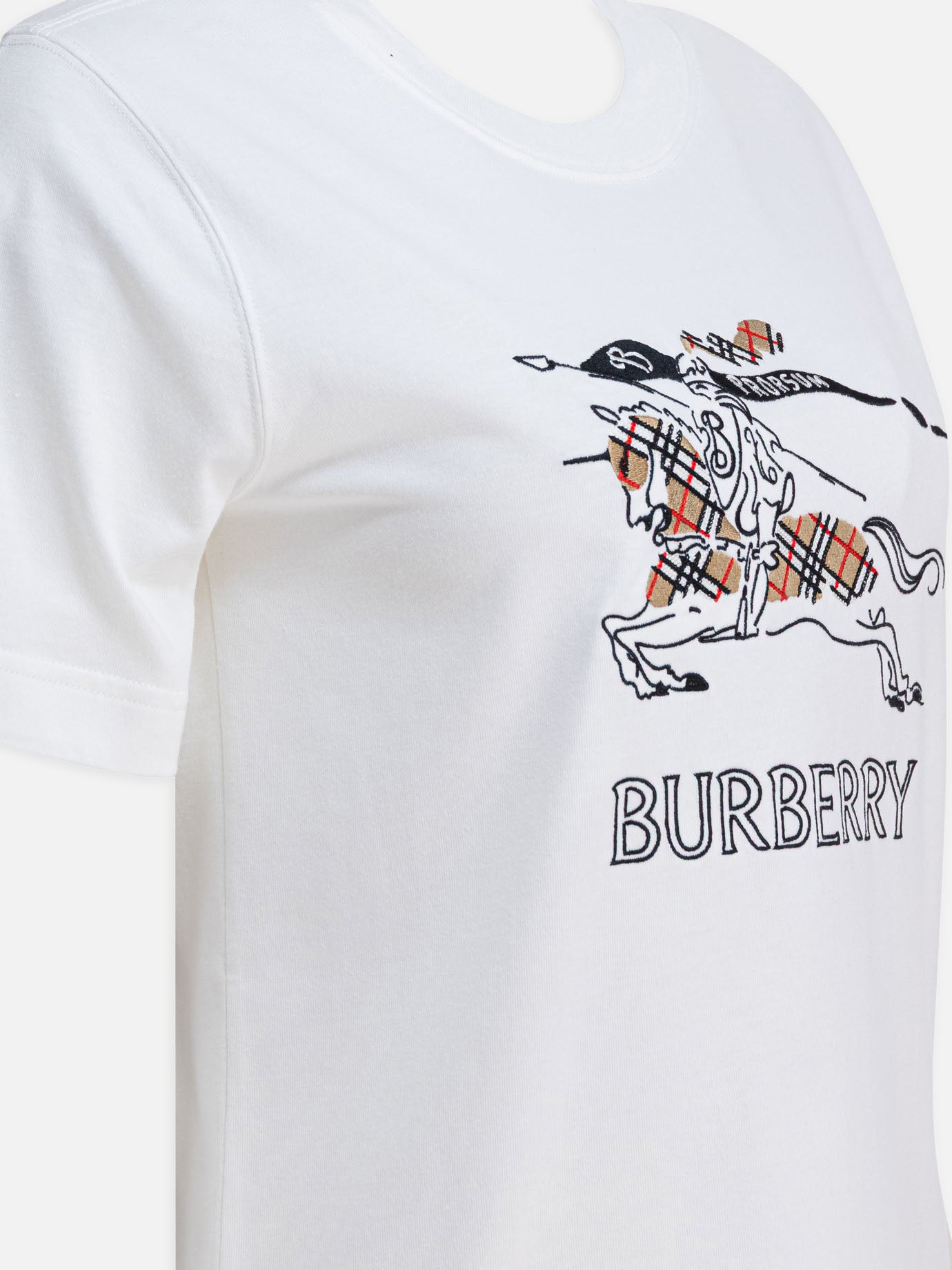 Crewneck t-shirts Logo  White - Burberry Women | PDP | VIETTI Online Store | Zoom-Modal_4
