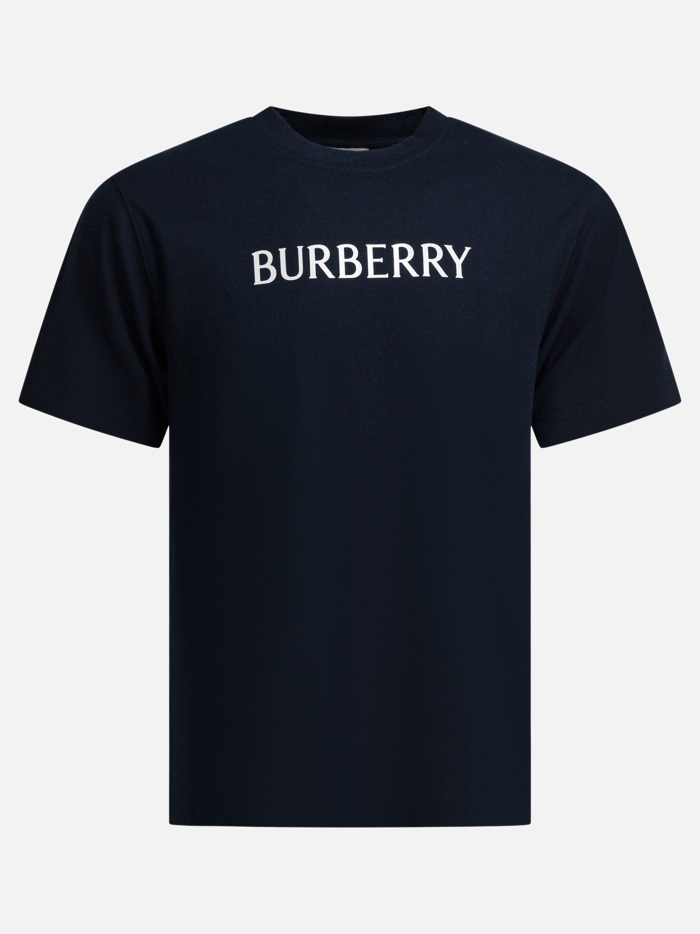 Crewneck t-shirts Logo  Blue - Burberry Men | PDP | VIETTI Online Store | Zoom-Modal

