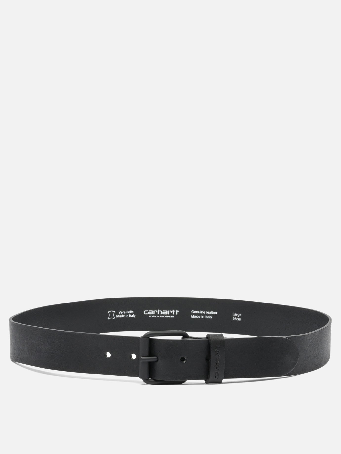 Leather belts 100% leather  Black - Carhartt WIP Men | PDP | VIETTI Online Store | Zoom-Modal
