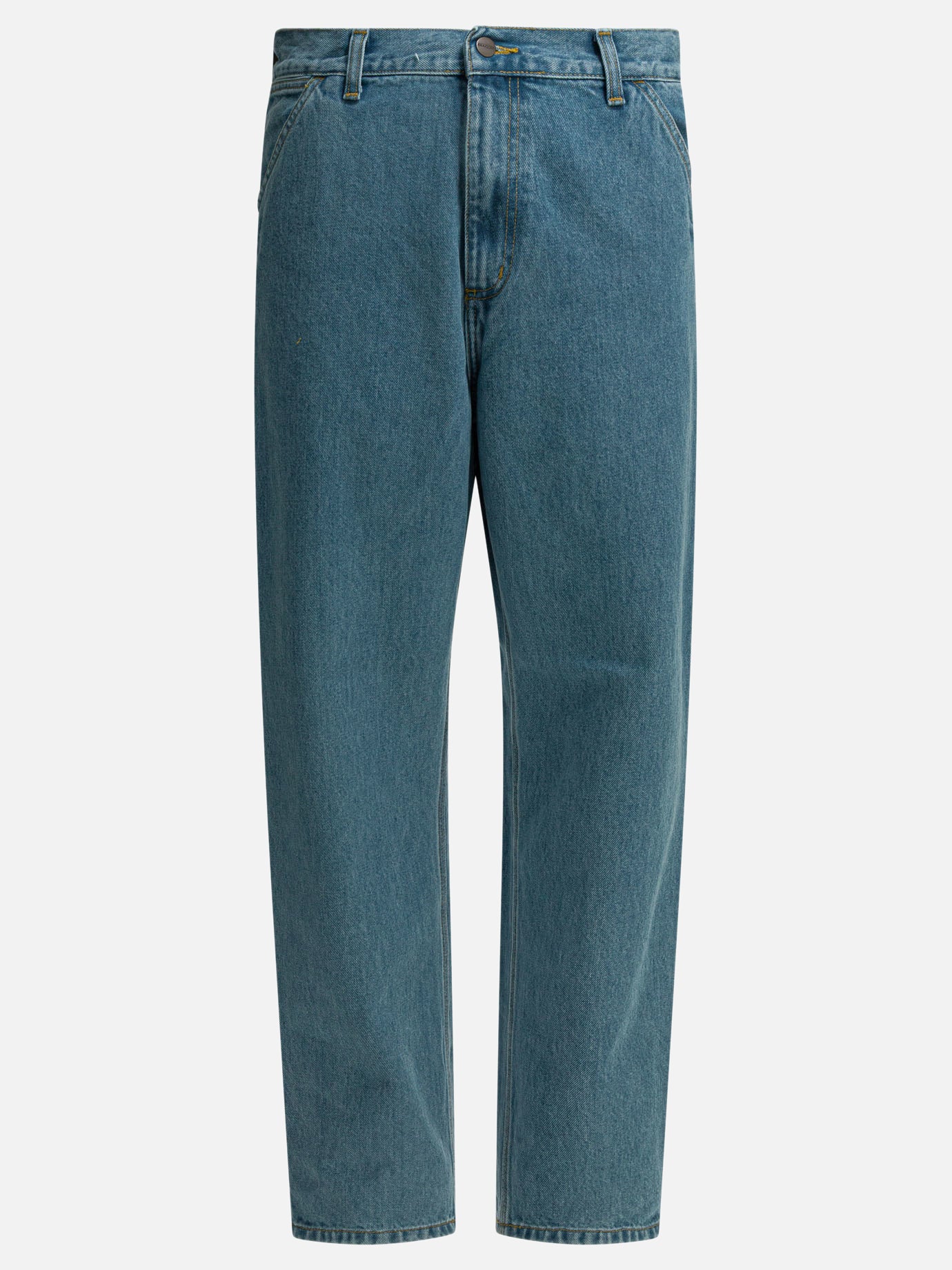Wide-leg jeans 100% cotton  Blue - Carhartt WIP Men | PDP | VIETTI Online Store | thumbnail