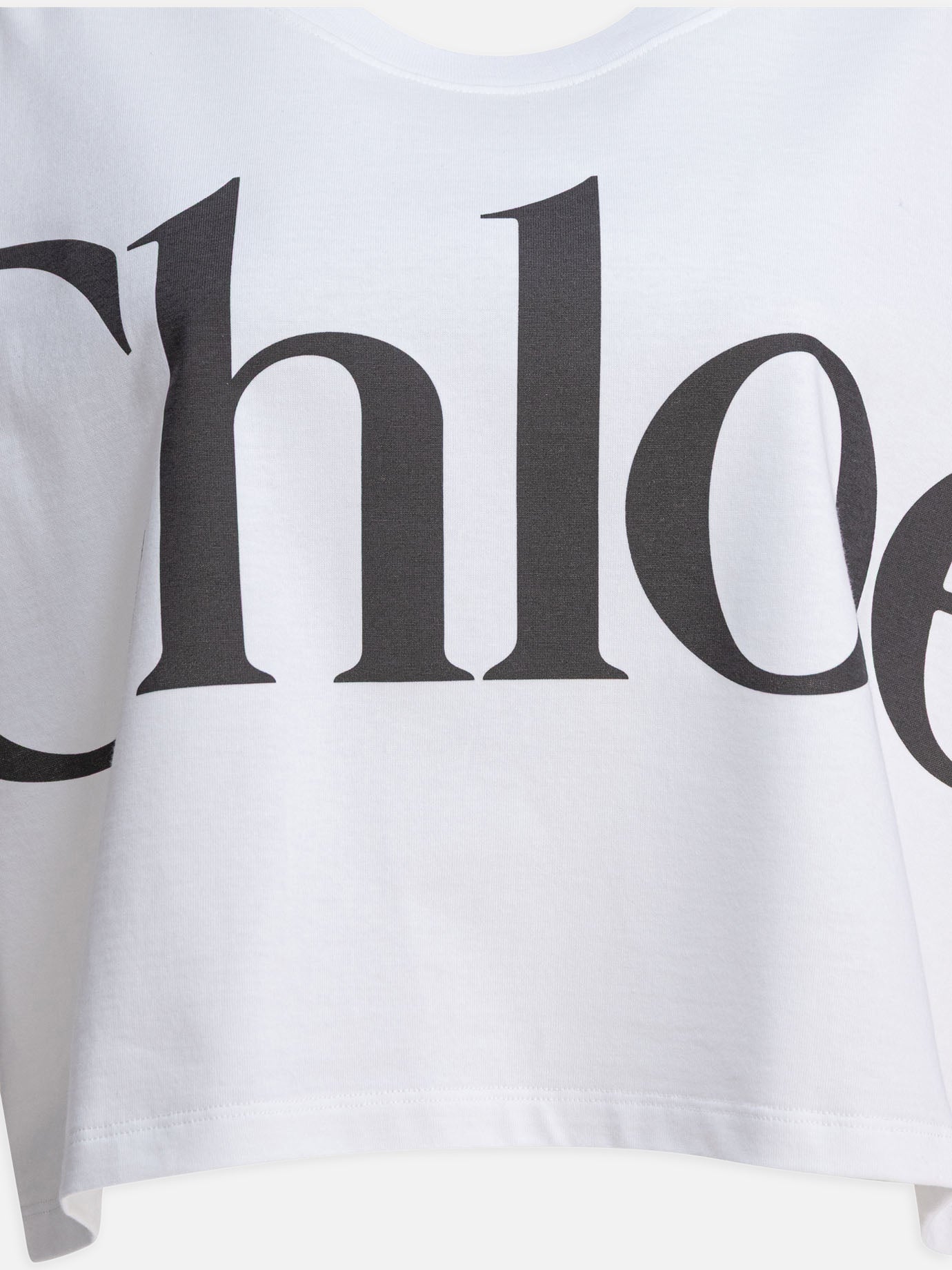 Crewneck t-shirts Logo  White - Chloé Women | PDP | VIETTI Online Store | thumbnail_3