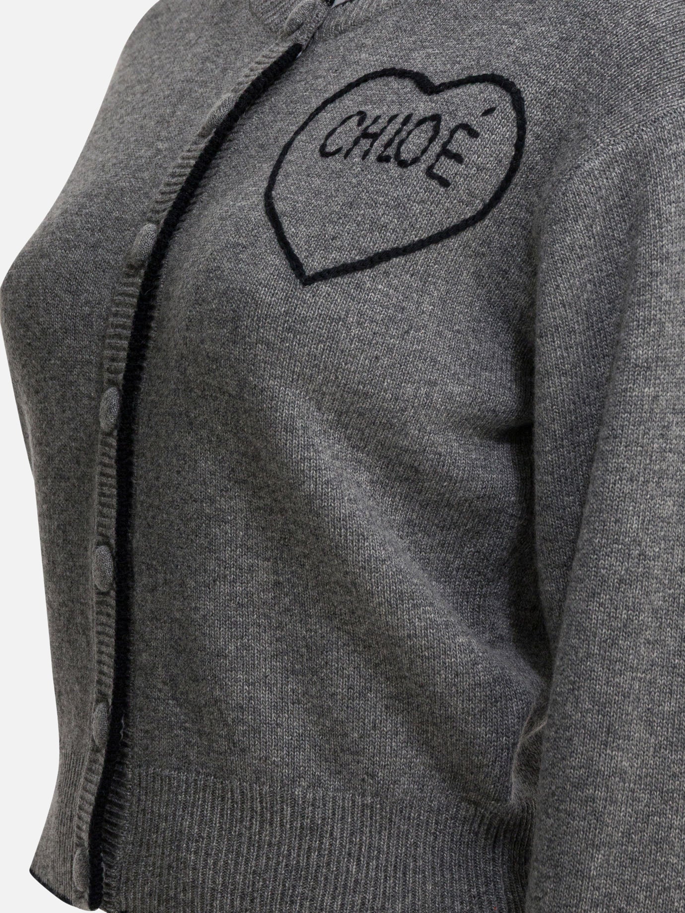 Cardigans Logo  Grey - Chloé Women | PDP | VIETTI Online Store | thumbnail_4