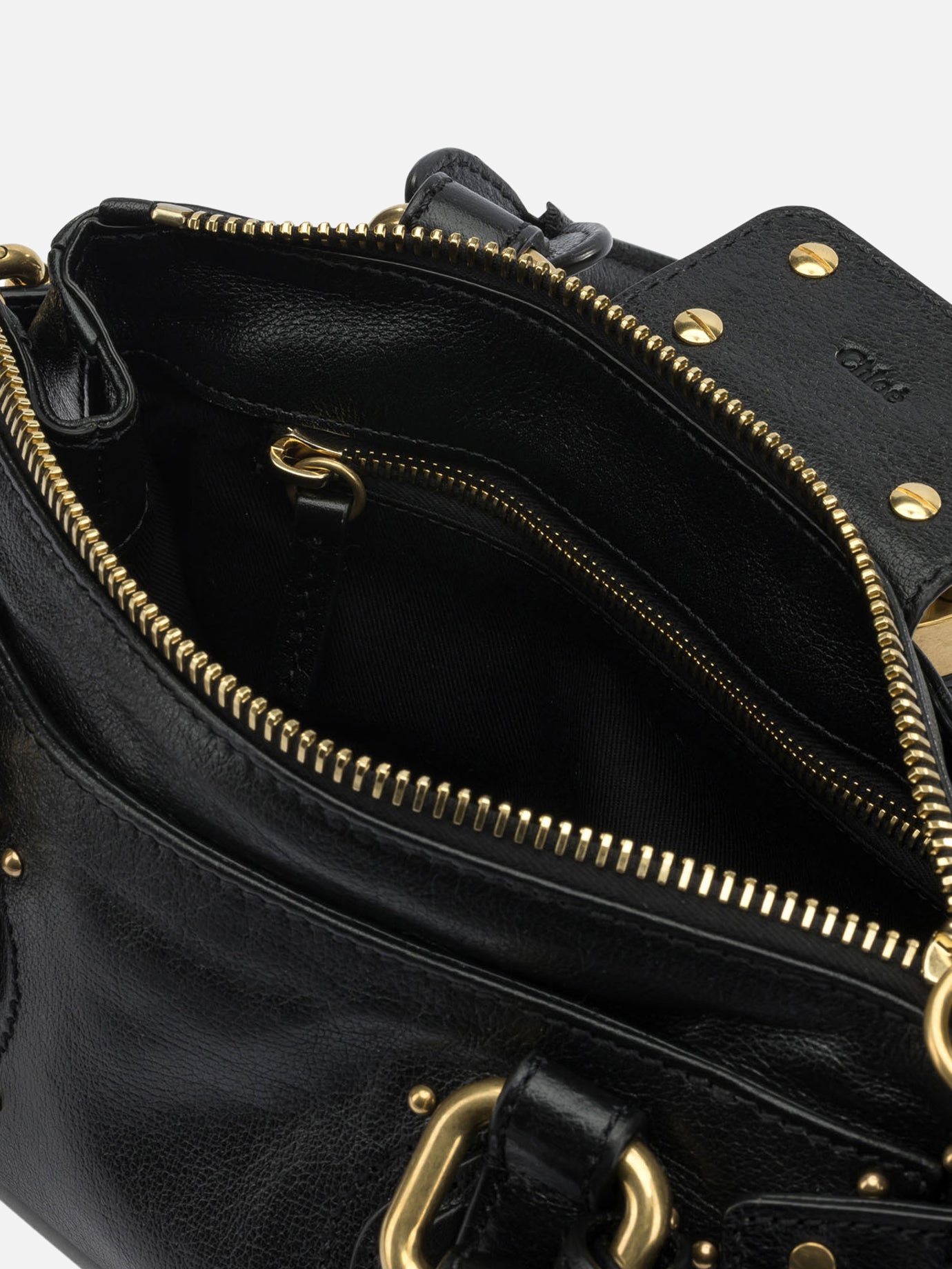 Small bags 100% buffalo leather - Other fabric: 100% cotton  Black - Chloé Women | PDP | VIETTI Online Store | thumbnail_5