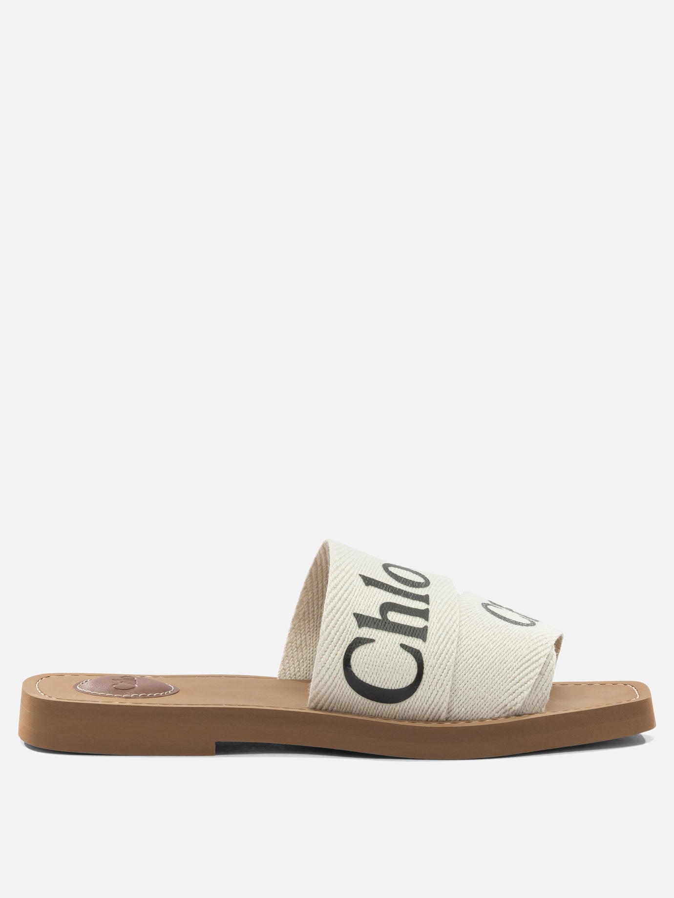 Flat sandals 100%ethylene vinyl acetate - 95% ethylene vinyl acetate 5% cow leather  White - Chloé Women | PDP | VIETTI Online Store | Zoom-Modal
