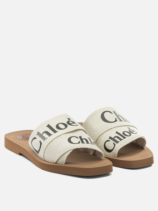 Flat sandals 100%ethylene vinyl acetate - 95% ethylene vinyl acetate 5% cow leather  White - Chloé Women | PDP | VIETTI Online Store | 2
