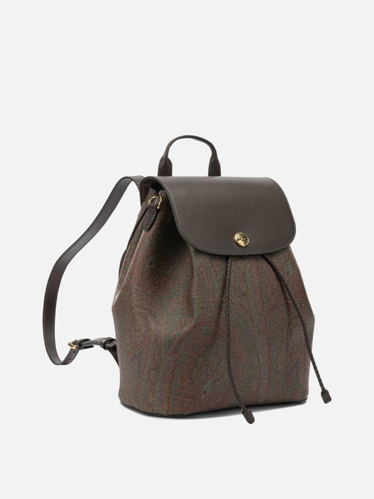 Casual backpacks 100% calf leather  Brown - Etro Women | PDP | VIETTI Online Store | 2

