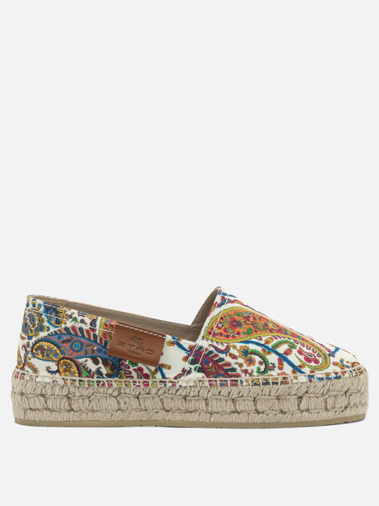 Flat espadrilles 100% cotton  White - Etro Women | PLP | VIETTI Online Store 
