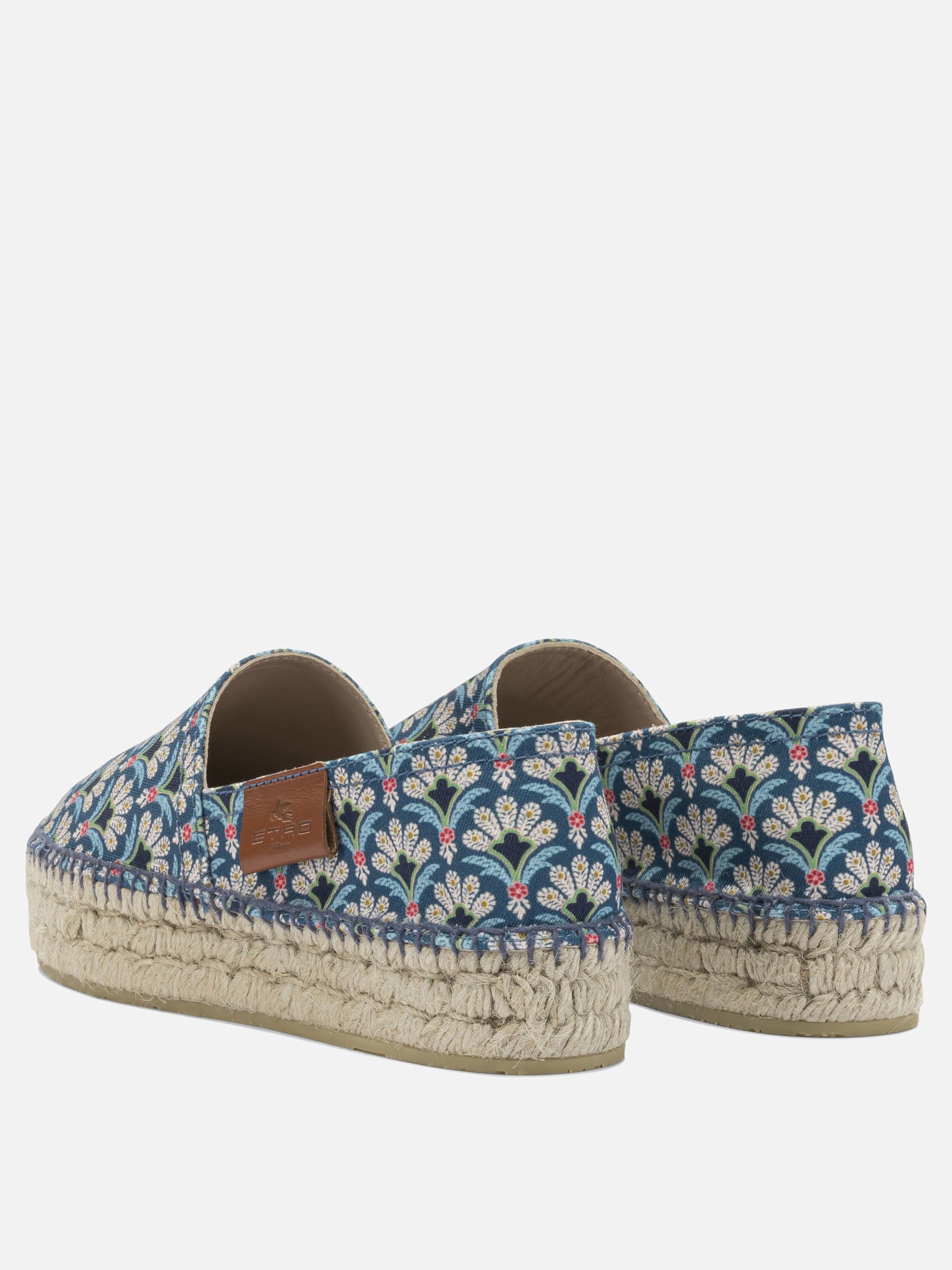 Flat espadrilles 100% cotton  Blue - Etro Women | PDP | VIETTI Online Store | Zoom-Modal_4
