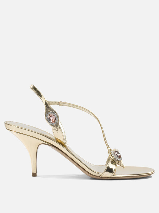 Heeled sandals 0787893  Gold - Ferragamo Women | PLP | VIETTI Online Store 
