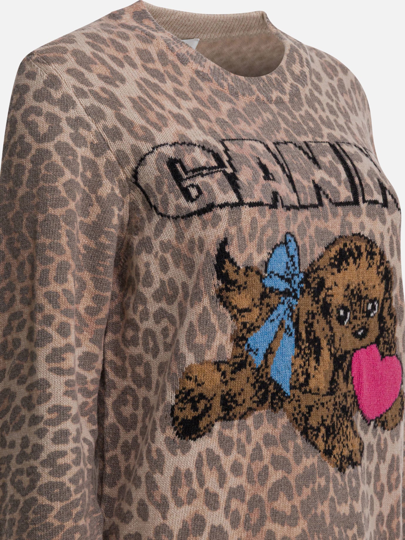 Crewneck sweaters Graphics  Brown - Ganni Women | PDP | VIETTI Online Store | thumbnail_4