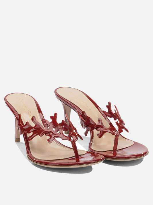 Mules 100% leather - 100% leather  Red - Gianvito Rossi Women | VIETTI Online Store | 2
