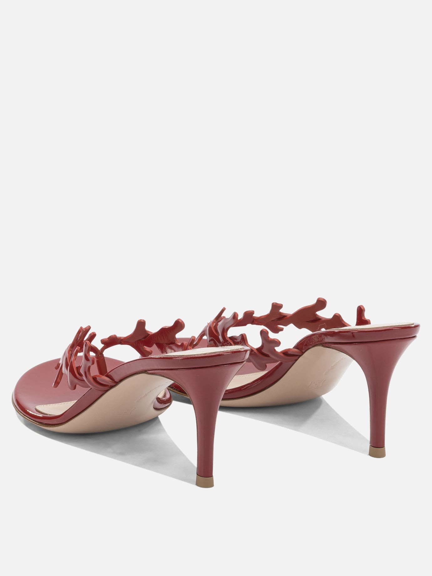 Mules 100% leather - 100% leather  Red - Gianvito Rossi Women | PDP | VIETTI Online Store | Zoom-Modal_4
