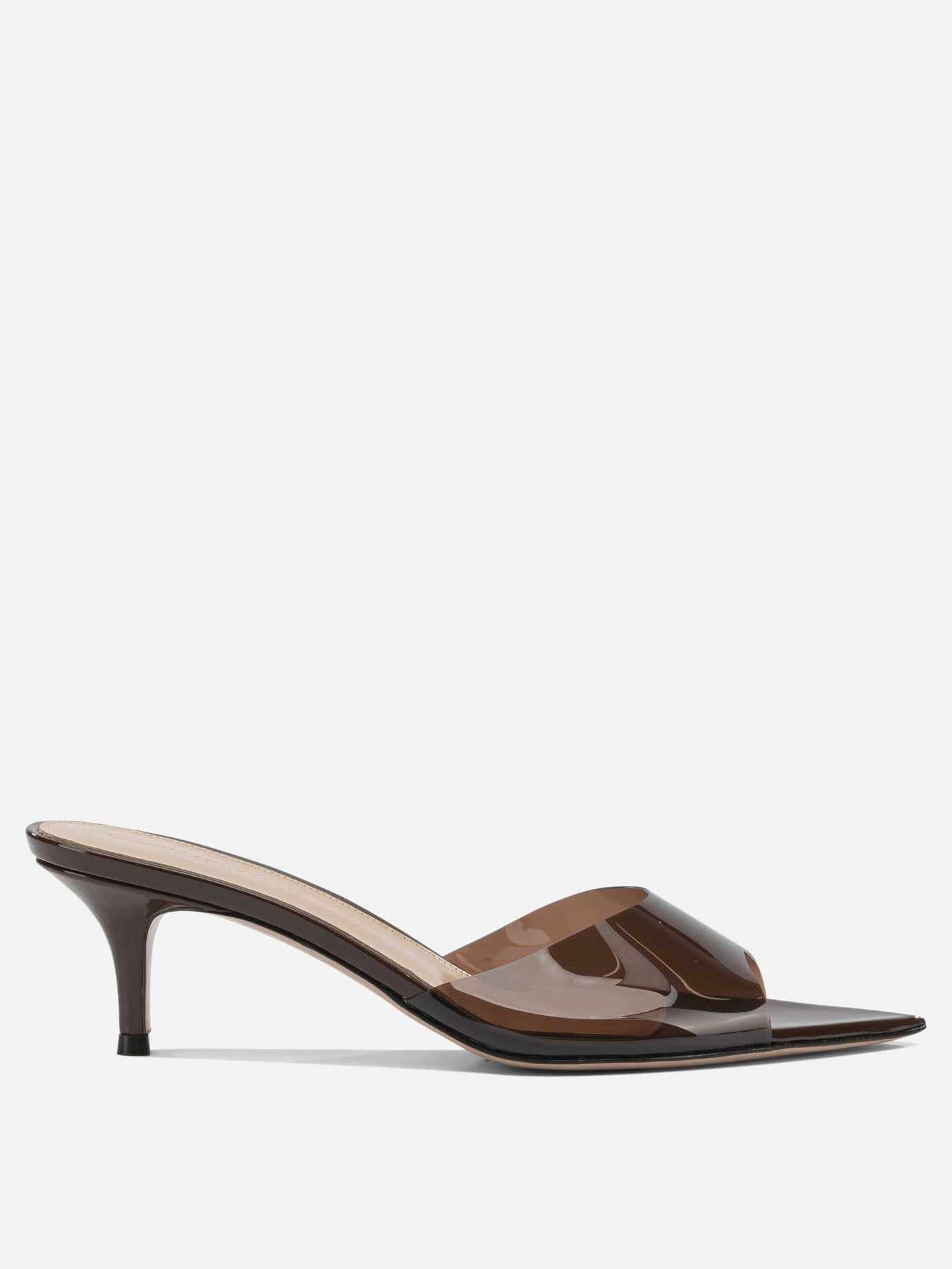 Mules 100% thermoplastic polyurethane - 100% leather  Brown - Gianvito Rossi Women | PDP | VIETTI Online Store | Zoom-Modal
