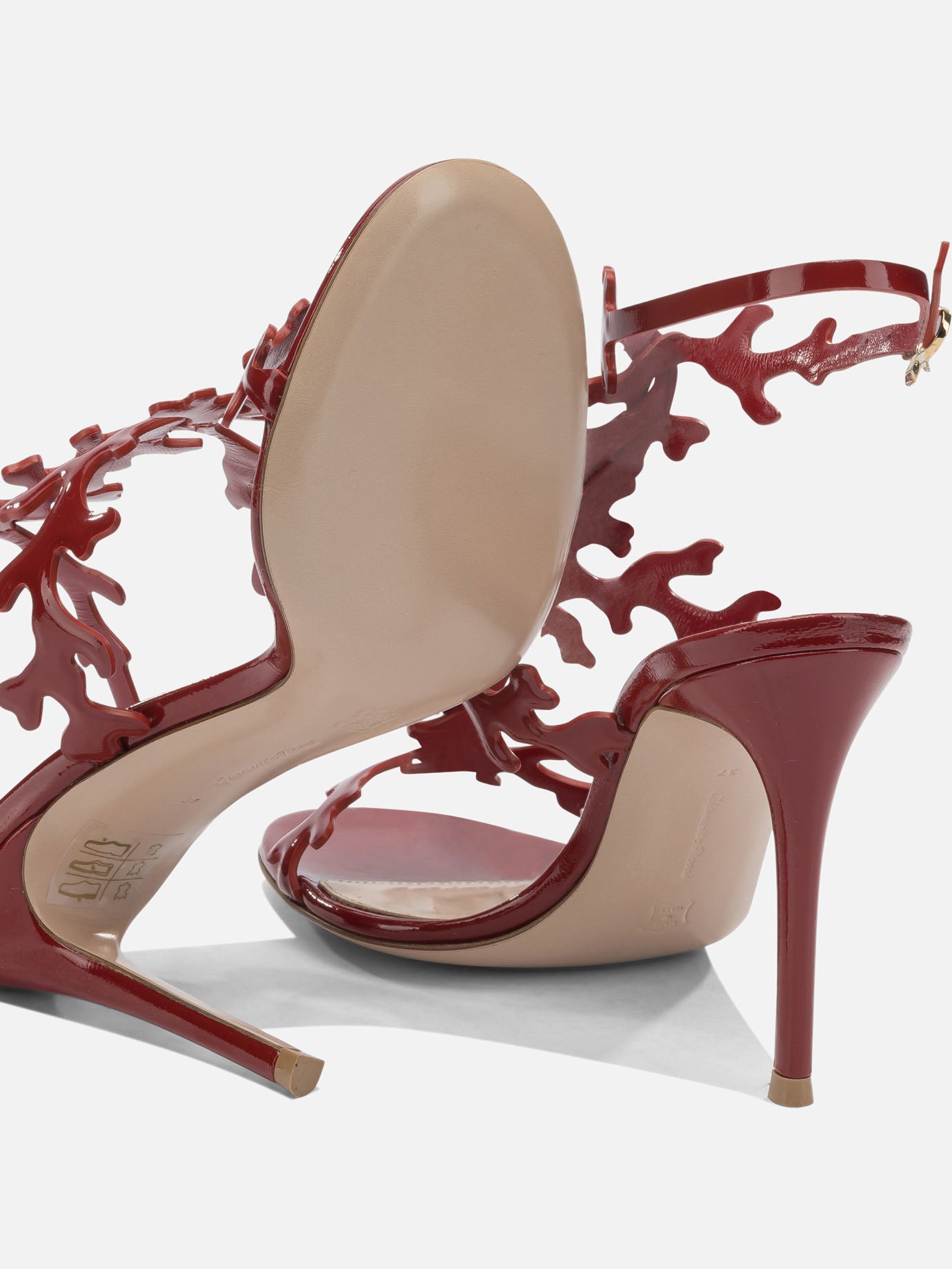 Heeled sandals 100% leather - 100% leather  Red - Gianvito Rossi Women | PDP | VIETTI Online Store | Zoom-Modal_5
