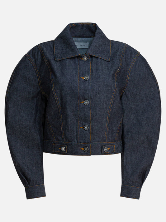 Denim jackets Solid colour  Blue - Givenchy Women | PLP | VIETTI Online Store 
