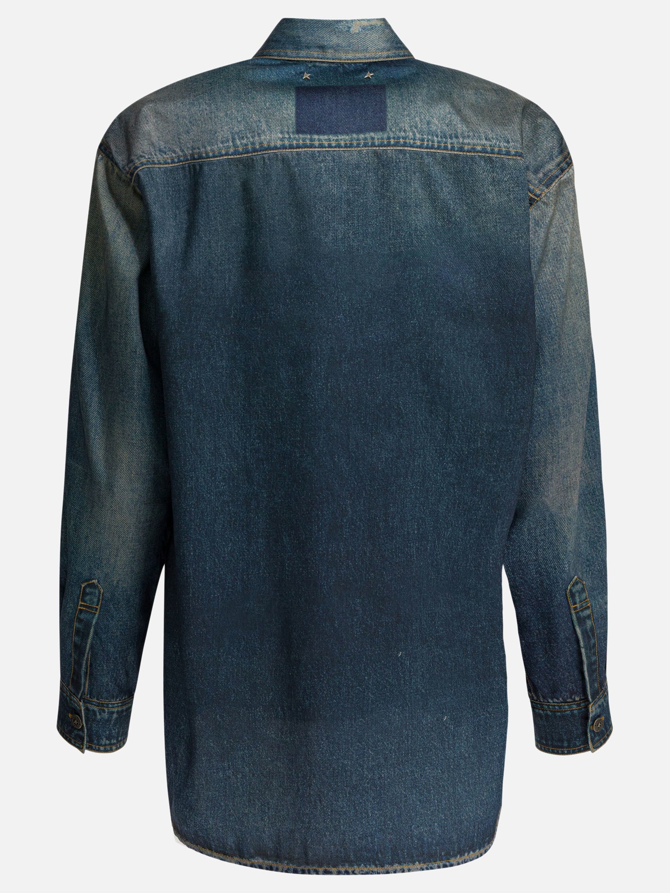 Overshirt jackets Solid colour  Blue - Golden Goose Women | PDP | VIETTI Online Store | thumbnail_2