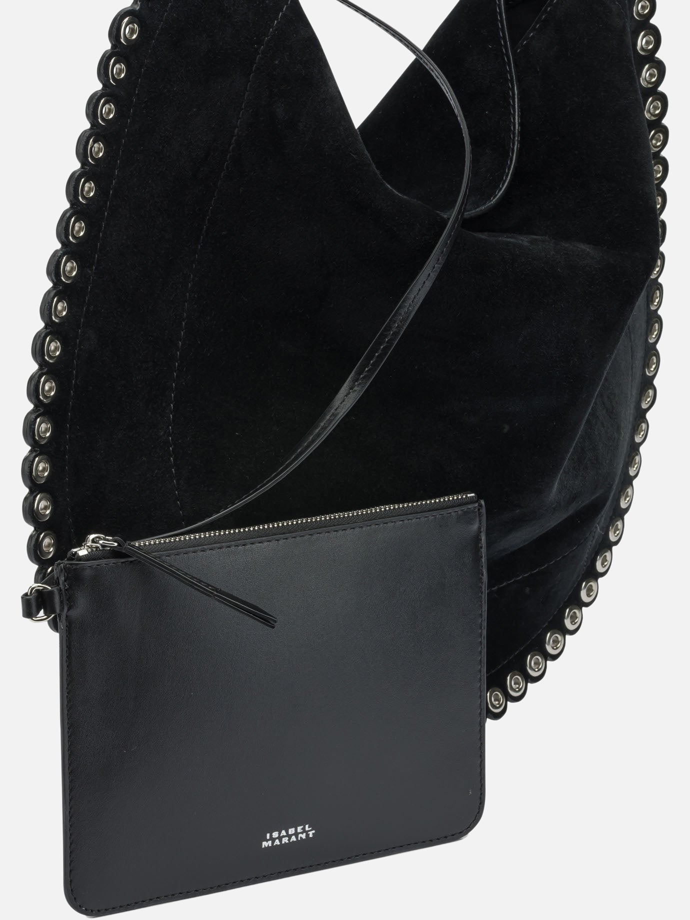 Medium bags 100% calf velvet leather  Black - Isabel Marant Women | PDP | VIETTI Online Store | thumbnail_4
