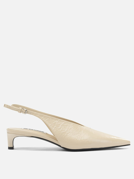 Slingbacks 100% calf leather - 100% calf leather  Beige - Jil Sander Women | PLP | VIETTI Online Store 
