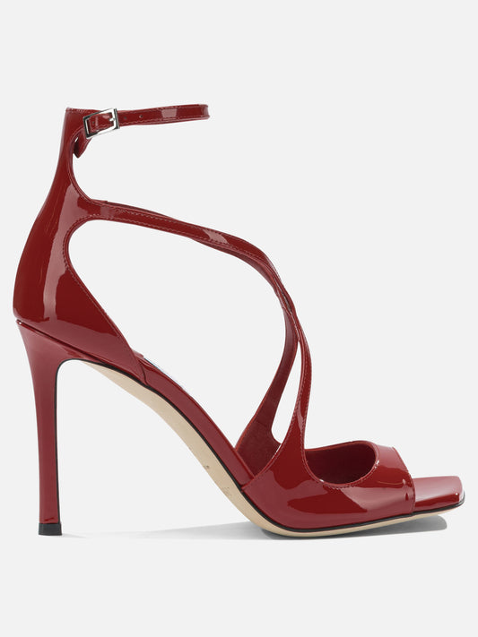 Heeled sandals 85% leather 5% salpa 5% plastic 5% metal - 100% calf  Red - Jimmy Choo Women | PDP | VIETTI Online Store 
