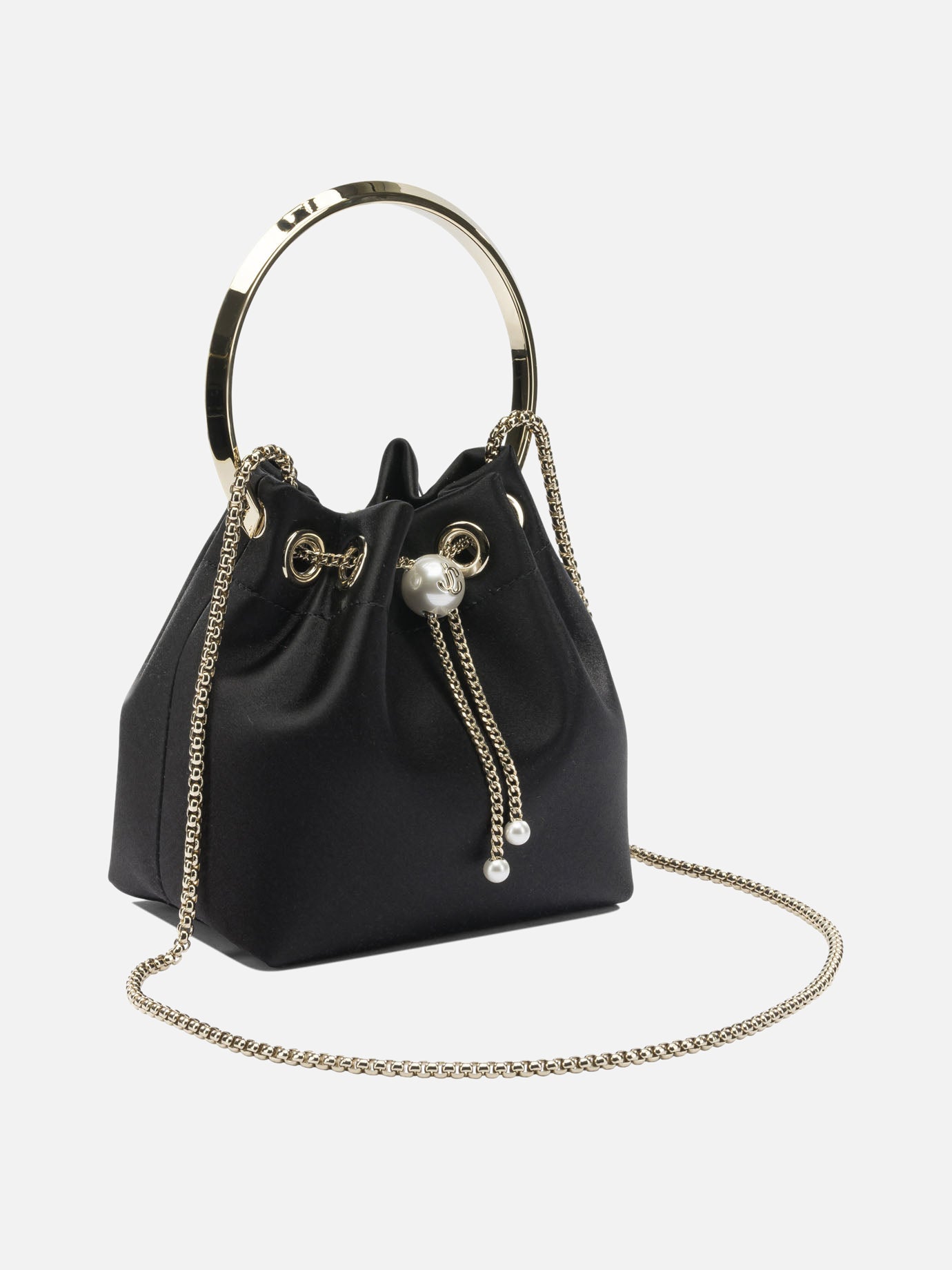 Mini bags 77% fabric 20% brass 3% acrylonitrile butadiene styrene  Black - Jimmy Choo Women | PDP | VIETTI Online Store | Zoom-Modal_2
