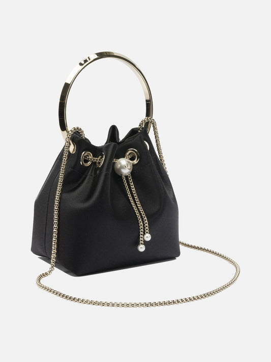 Mini bags 77% fabric 20% brass 3% acrylonitrile butadiene styrene  Black - Jimmy Choo Women | PDP | VIETTI Online Store | 2
