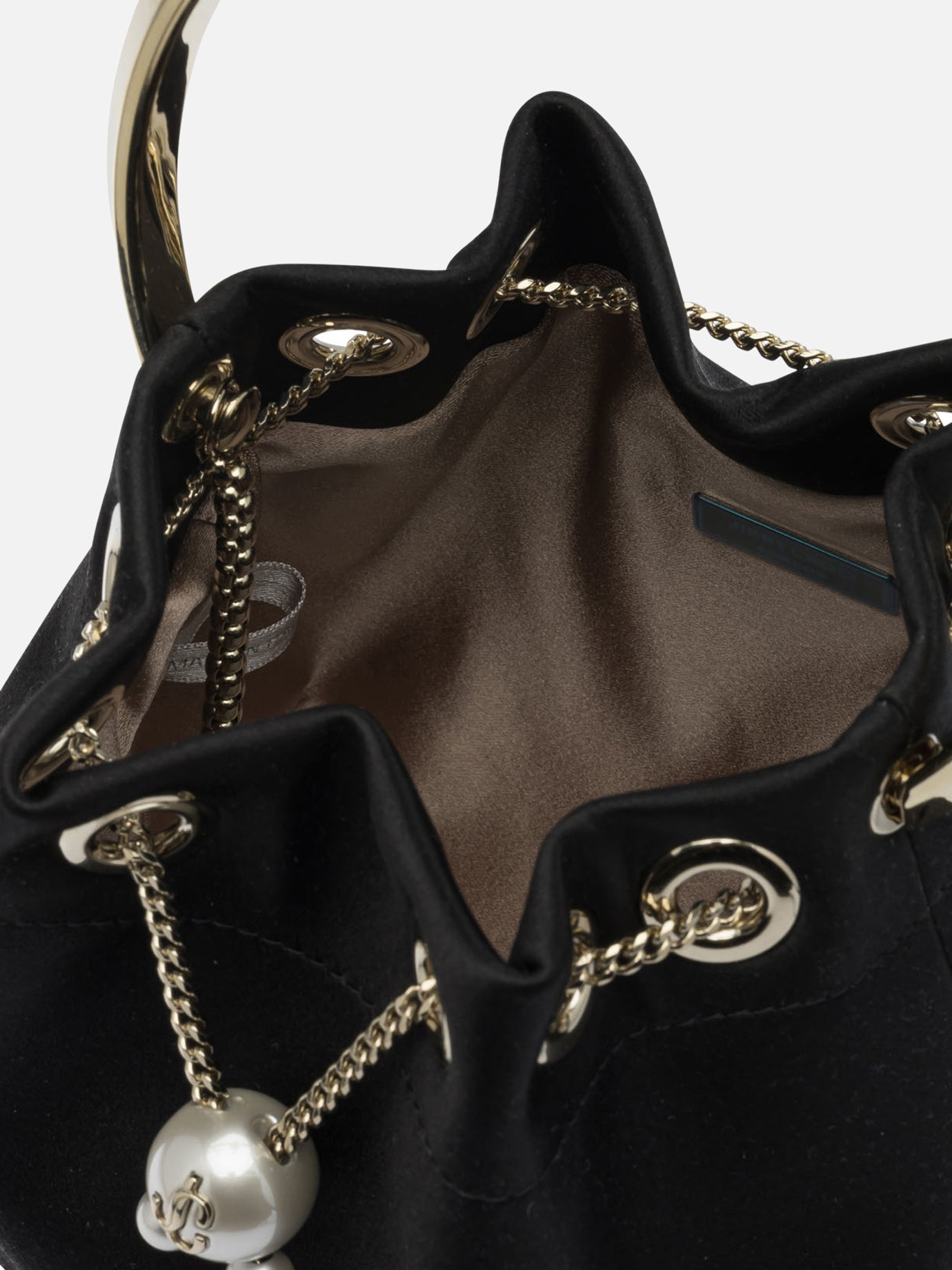 Mini bags 77% fabric 20% brass 3% acrylonitrile butadiene styrene  Black - Jimmy Choo Women | PDP | VIETTI Online Store | Zoom-Modal_5
