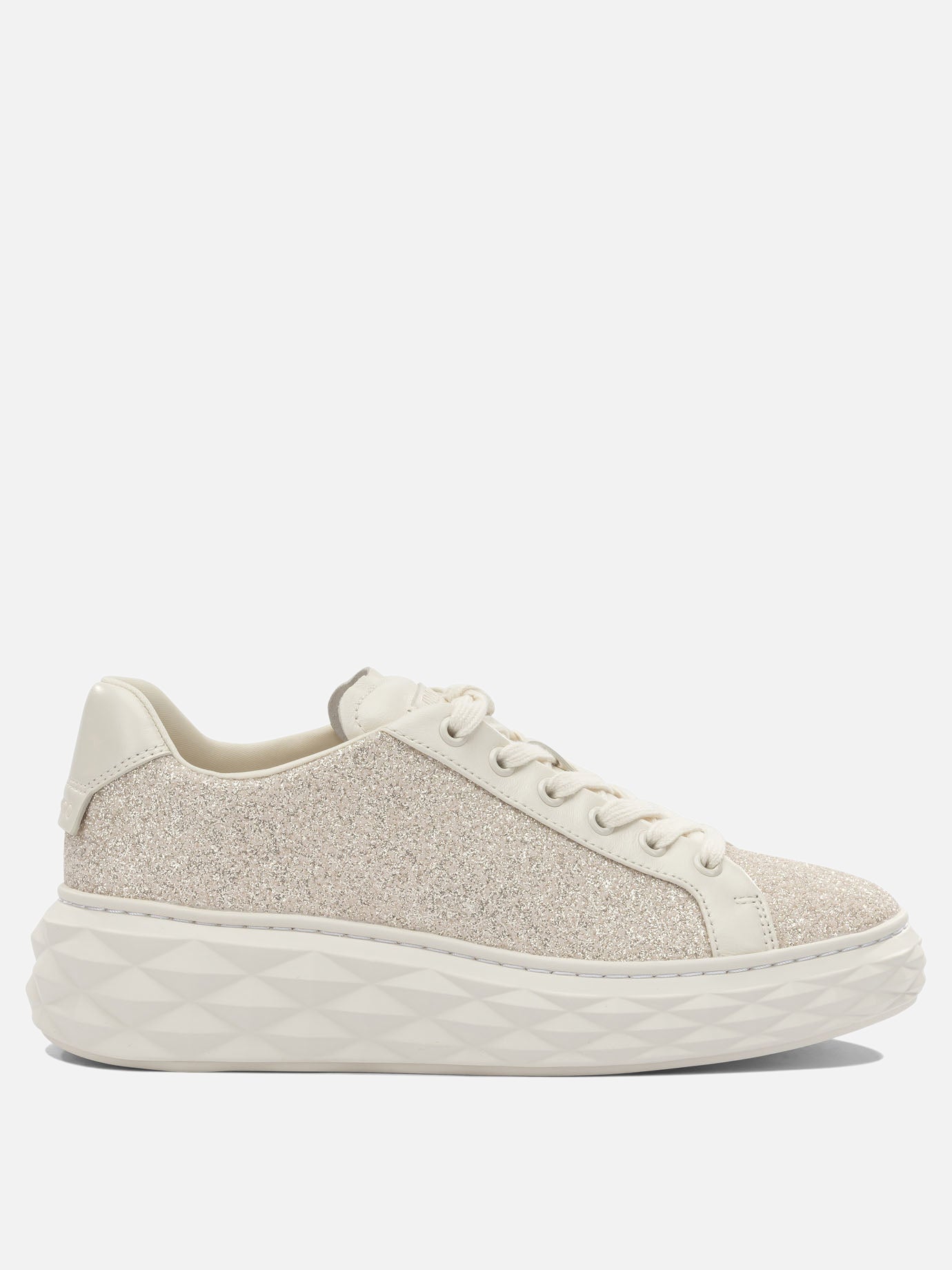 Low top sneakers 70% leather 24% textile 5% metal 1% rubber - 100% rubber  Gold - Jimmy Choo Women | PDP | VIETTI Online Store | Zoom-Modal
