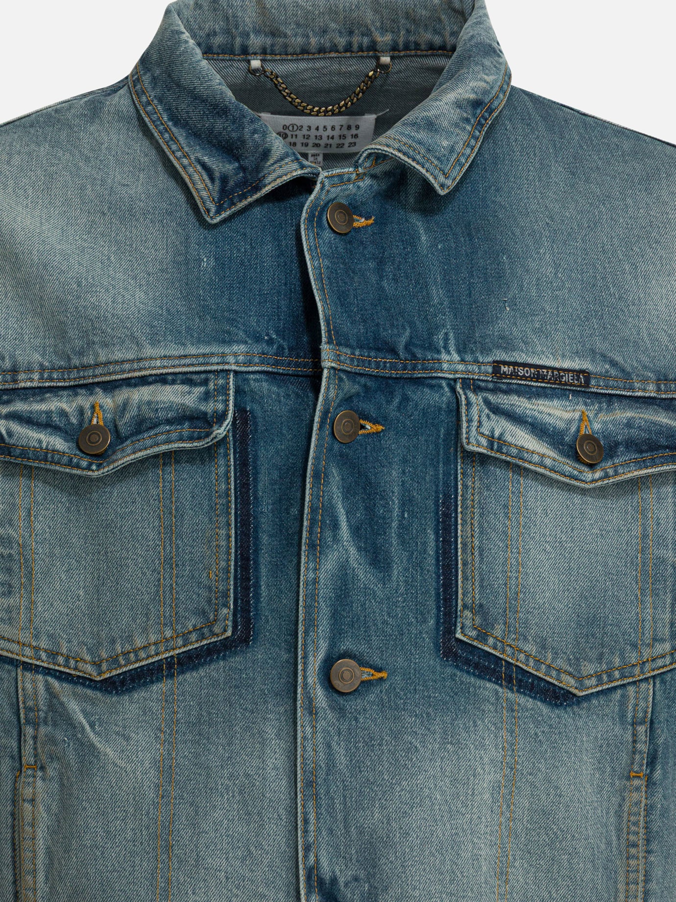 Denim jackets Solid colour  Blue - Maison Margiela Men | PDP | VIETTI Online Store | thumbnail_3