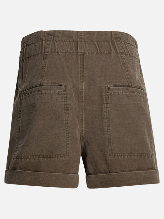 Drawstring shorts Solid colour  Brown - Marant Étoile Women | PLP | VIETTI Online Store | 2
