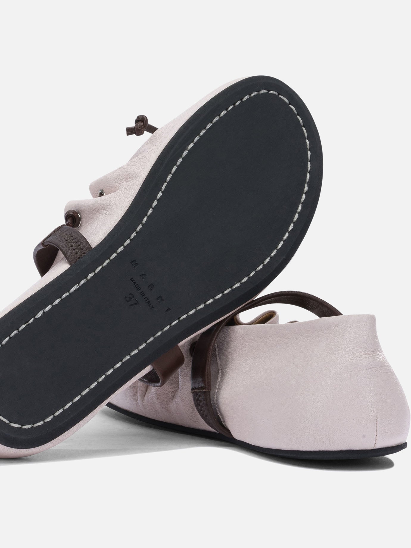 Mary Jane ballet flats 100% ovine leather - 100% rubber  Pink - Marni Women | PDP | VIETTI Online Store | Zoom-Modal_5
