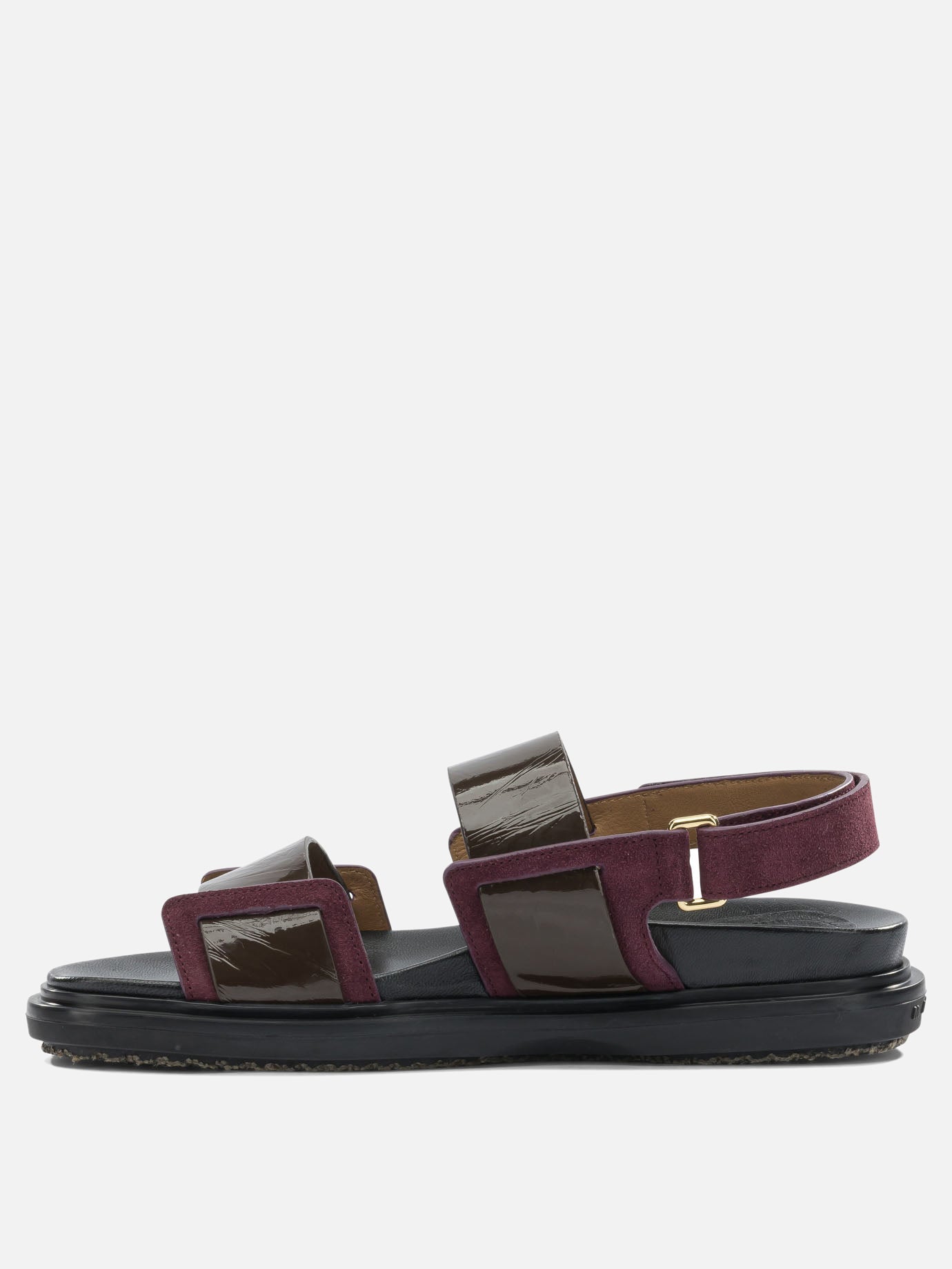 Flat sandals 100% calf leather - 100% rubber  Bordeaux - Marni Women | PDP | VIETTI Online Store | thumbnail_3