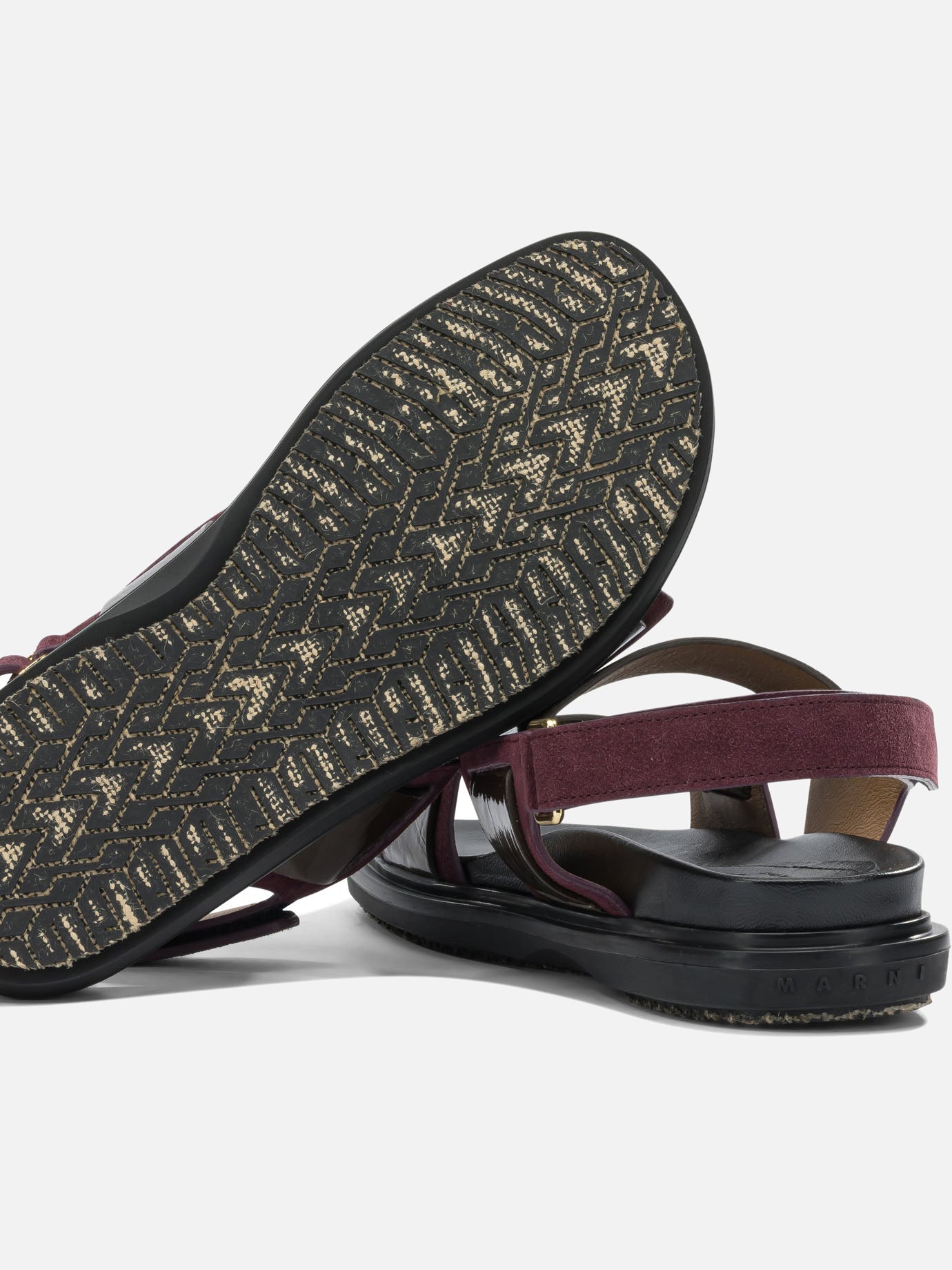 Flat sandals 100% calf leather - 100% rubber  Bordeaux - Marni Women | PDP | VIETTI Online Store | Zoom-Modal_5
