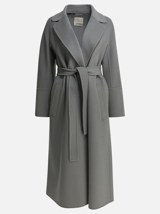 Long coats Solid colour  Grey - Max Mara S Women | PDP | VIETTI Online Store 
