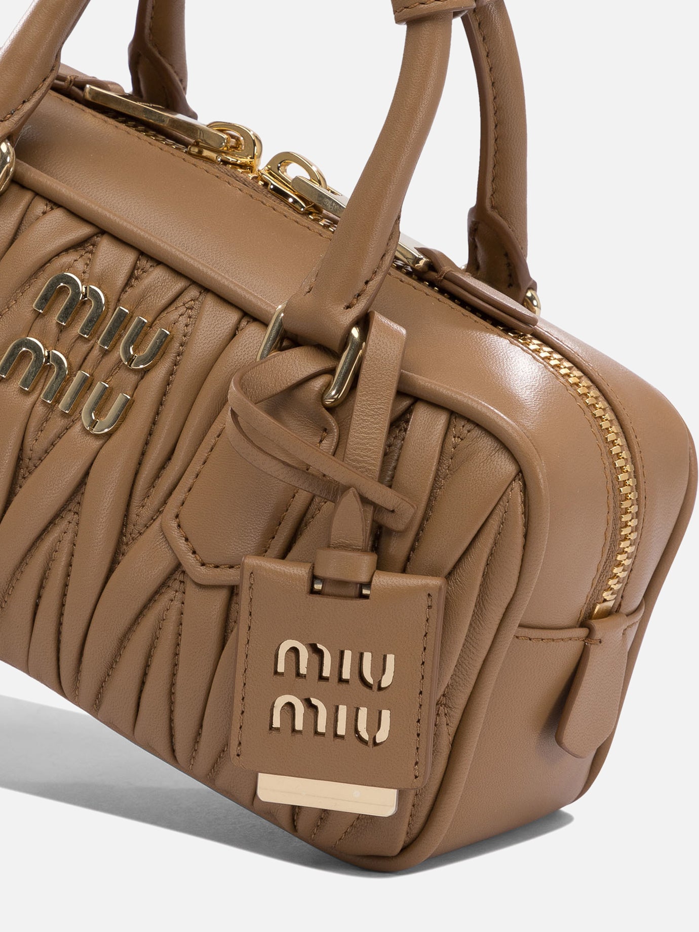 Small bags 100% lamb leather  Brown - Miu Miu Women | PDP | VIETTI Online Store | thumbnail_4