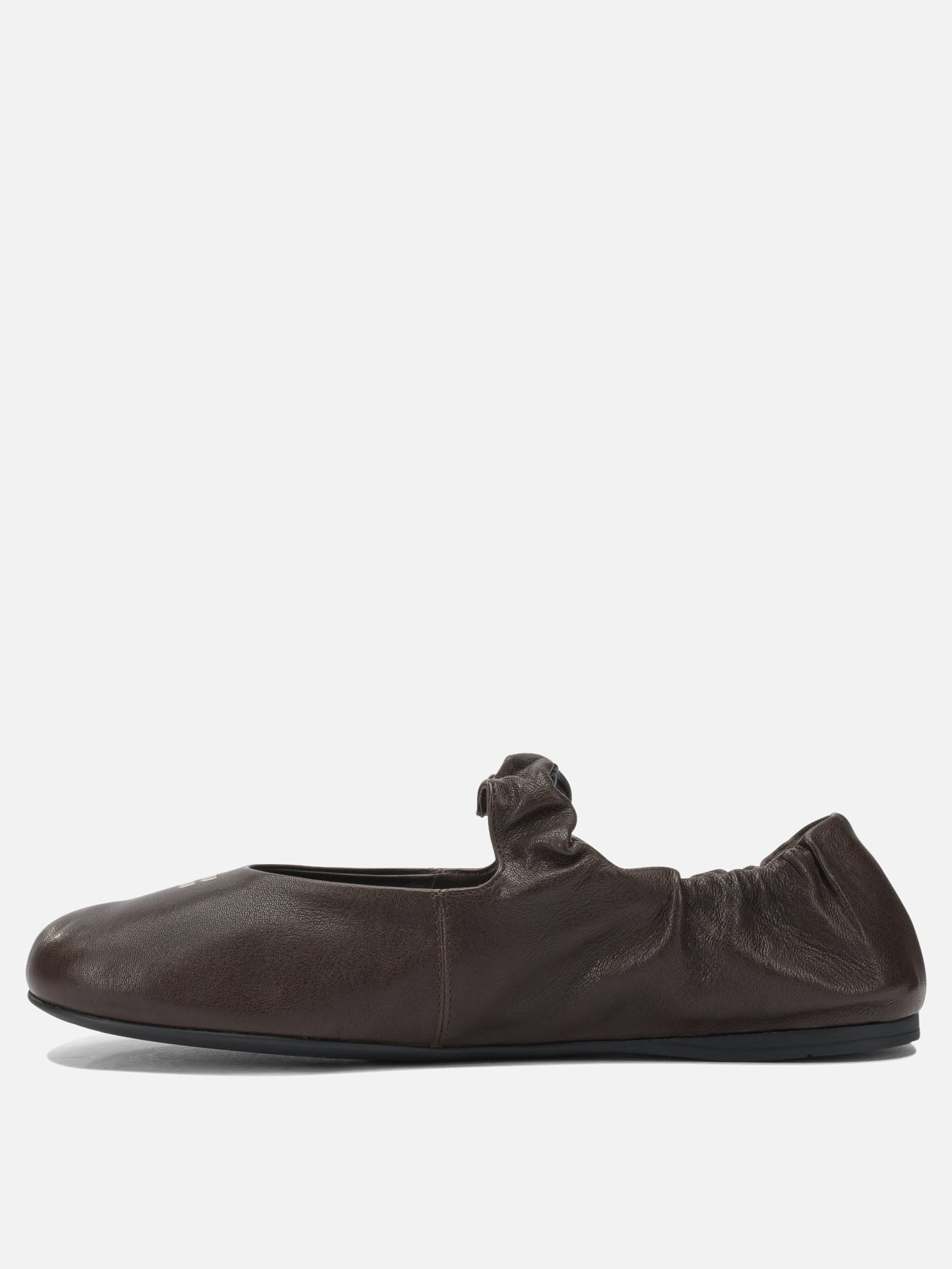 Classic ballet flats 100% lamb leather - 100% rubber  Brown - Miu Miu Women | PDP | VIETTI Online Store | thumbnail_3